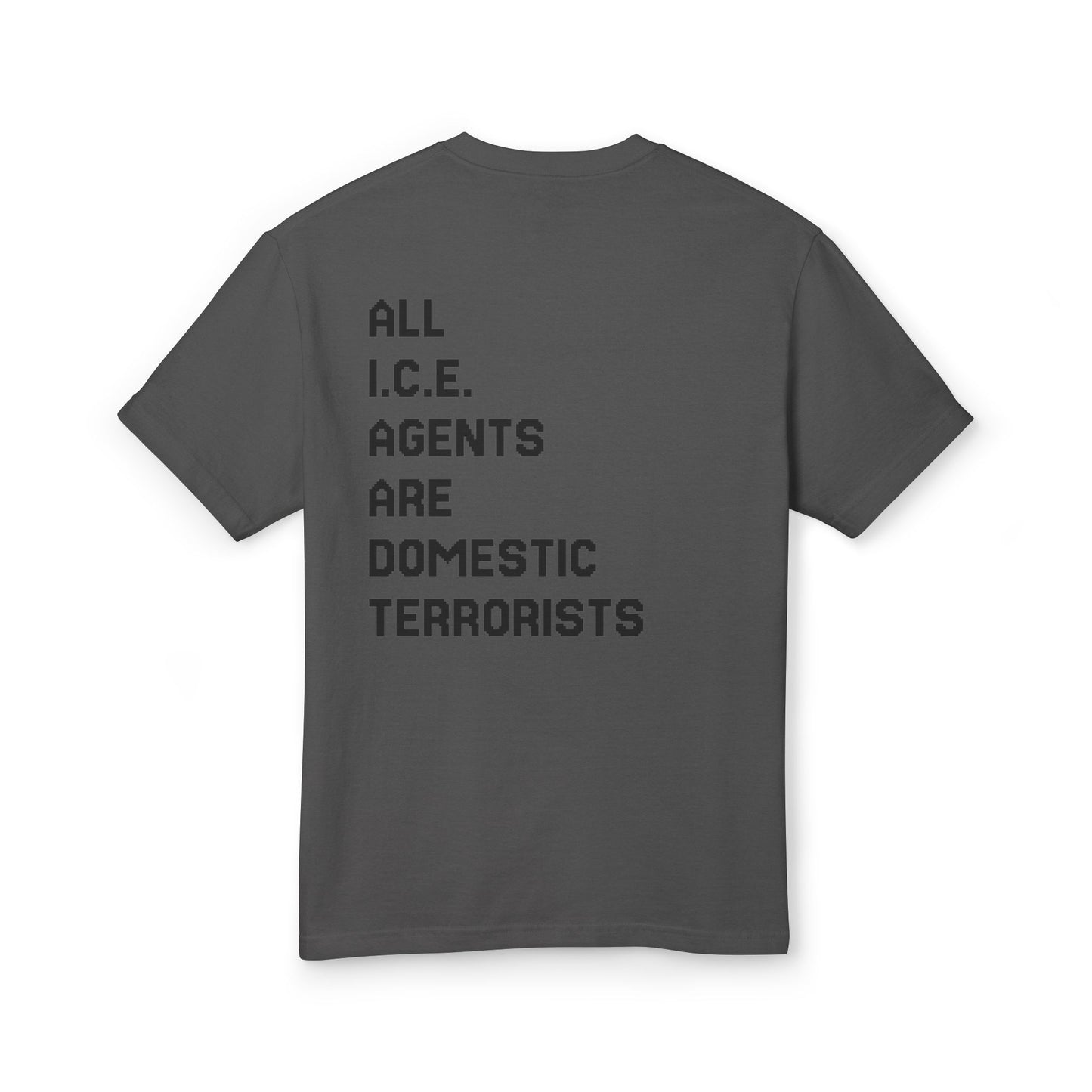 Heavyweight Unisex Cotton Tee | ALL I.C.E. ARE TERRORISTS | Fuck I.C.E. Collection | New York Saves Society |