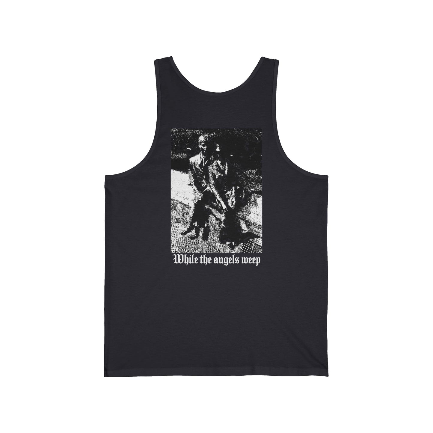New York Saves Society | Old English Logo | Angels Weep | Lightweight Cotton Tank | Free Palestine Collection