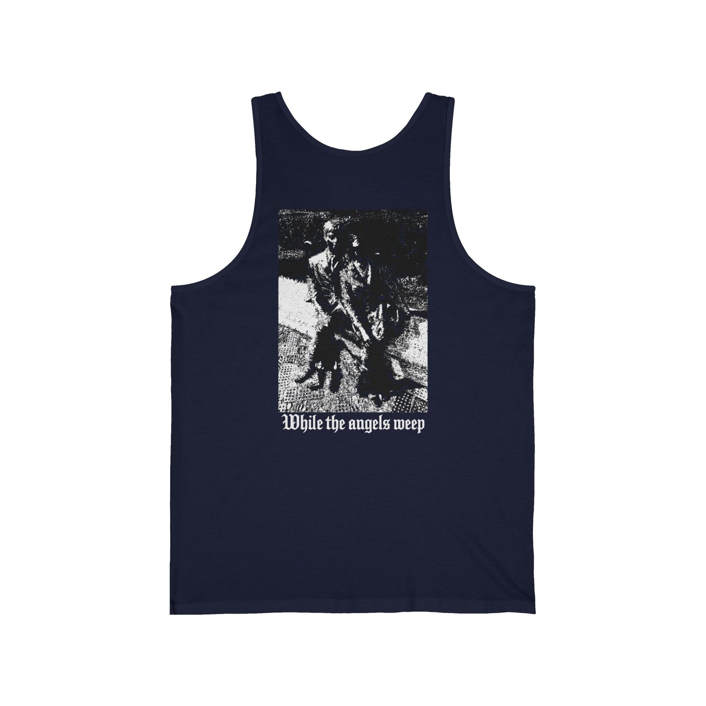 New York Saves Society | Old English Logo | Angels Weep | Lightweight Cotton Tank | Free Palestine Collection