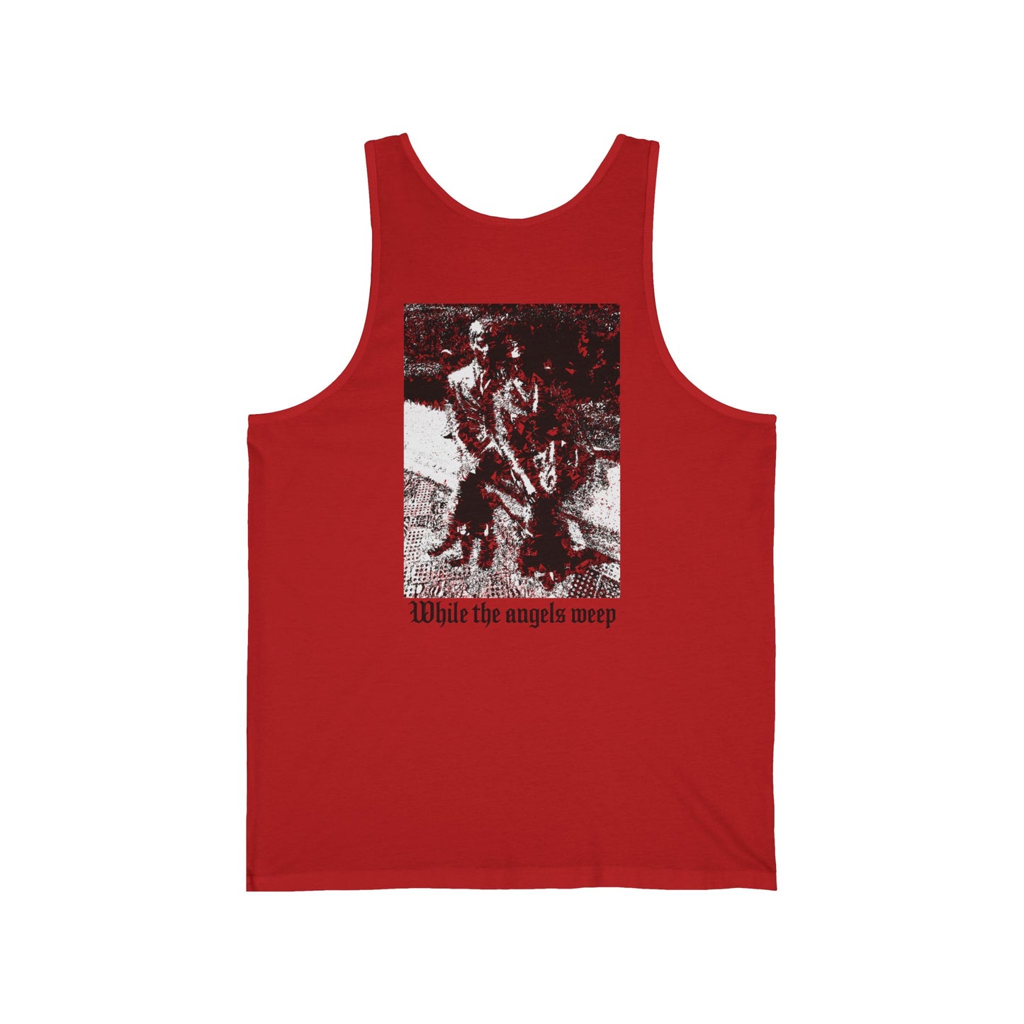 New York Saves Society | Old English Logo | Angels Weep | Lightweight Cotton Tank | Free Palestine Collection