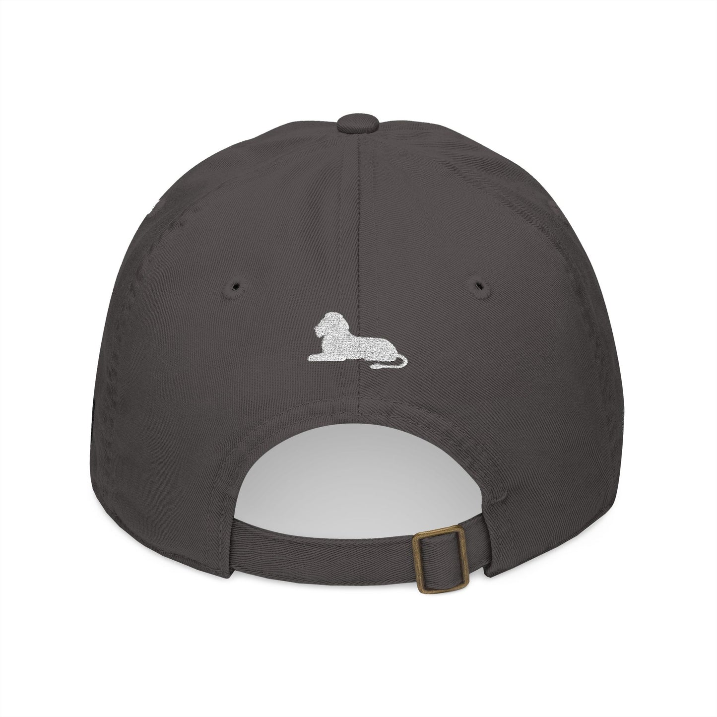 New York Saves Society | Organic Embroidered Baseball Cap | Charcoal | Old English Logo | Free Palestine Collection
